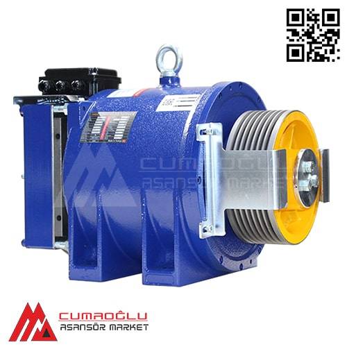 Akiş Asansör Volpi MRL2 3,9 kW - 4,9 kW Dişlisiz Asansör Motoru - 1