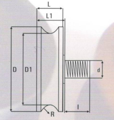 Asansör Kapı Ray Altı Eksantrik Makara - 1