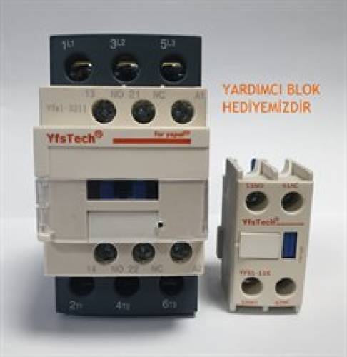 YFS1-3211 AC Kontaktör 2NO+2NC - 0