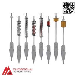 Aspar 6-8 mm Döküm Halat Şişesi / Çiftli Poliüretan Lastikli L2:320 mm