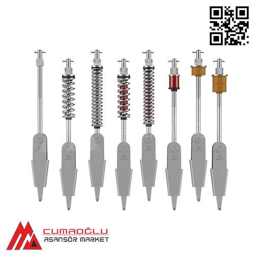 Aspar 9-10 mm Döküm Halat Şişesi / Çiftli Poliüretan Lastikli L2:320 mm - 0