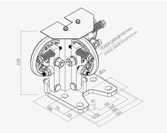 Aspar Makaralı Paten 9-10-16 mm Max 2.5 m/s - 1
