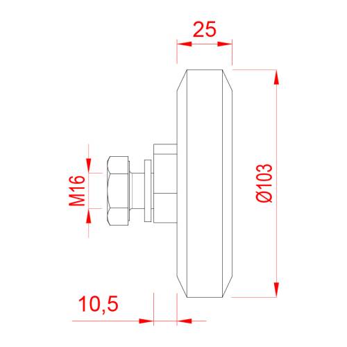 Metroplast 25′lik Hidrolik Makara - 1