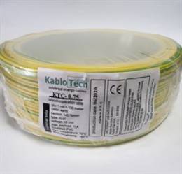 KabloTech 0,75 Nyaf Kablo 100 Metre Sarı/Yeşil