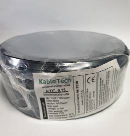 KabloTech 0,75 Nyaf Kablo 100 Metre Siyah 