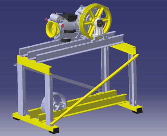 Makine Motor Sehpası 81-20 Uygun Civatalı - 1