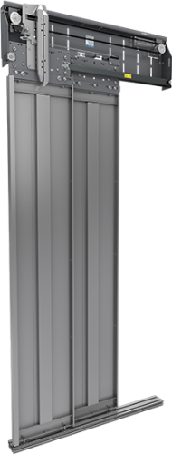 Merih B-01 2 Panel Teleskopik Satine Paslanmaz Kabin Kapıları - 0