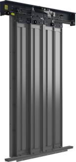 Merih B-01 4 Panel Merkezi Satine Paslanmaz Kat Kapıları