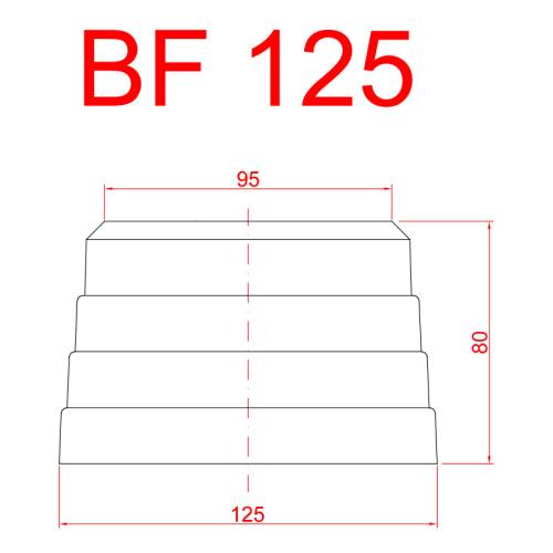 Metroplast Asansör BF125 Poliüretan Tampon - 1