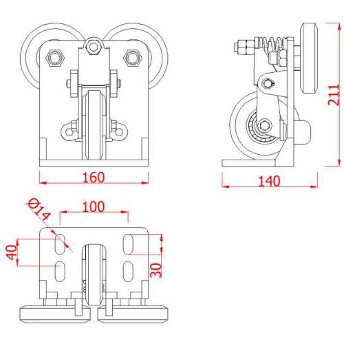 Metroplast Makaralı Kabin Pateni-Ayarlı - 1